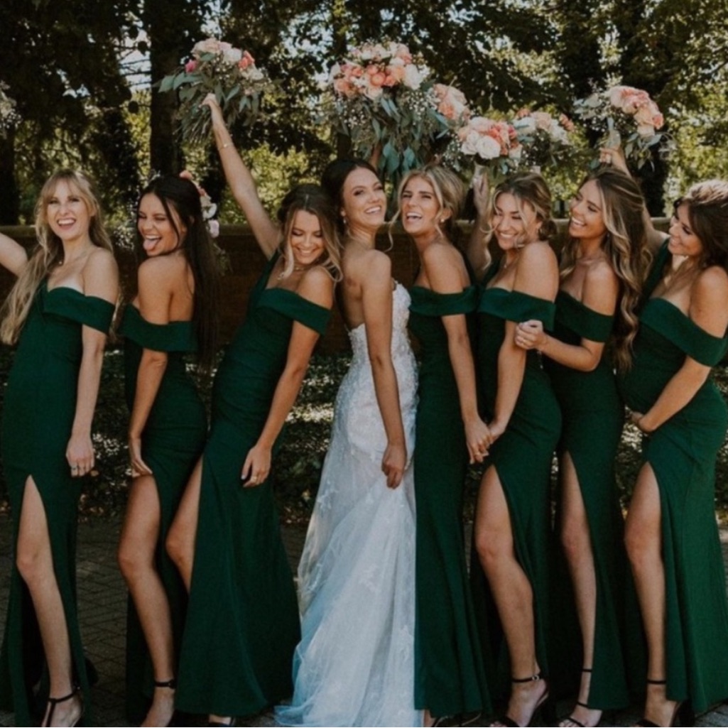Lulu's Emerald Green Bridesmaid Dress